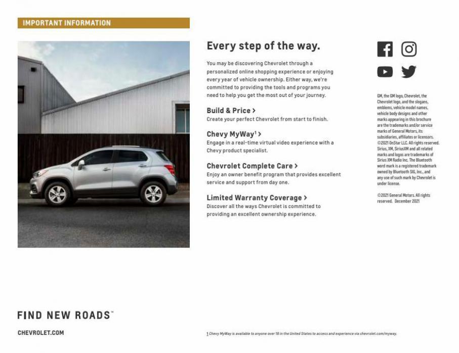 Chevrolet Trax 2022. Page 14