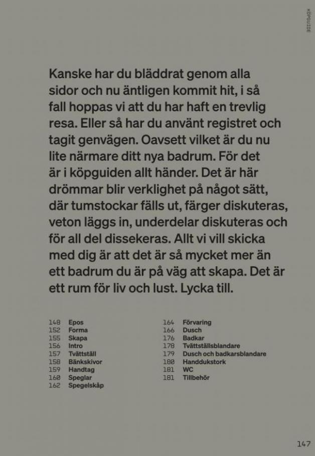 Svedbergs Erbjudande Badrumsboken 2022. Page 147