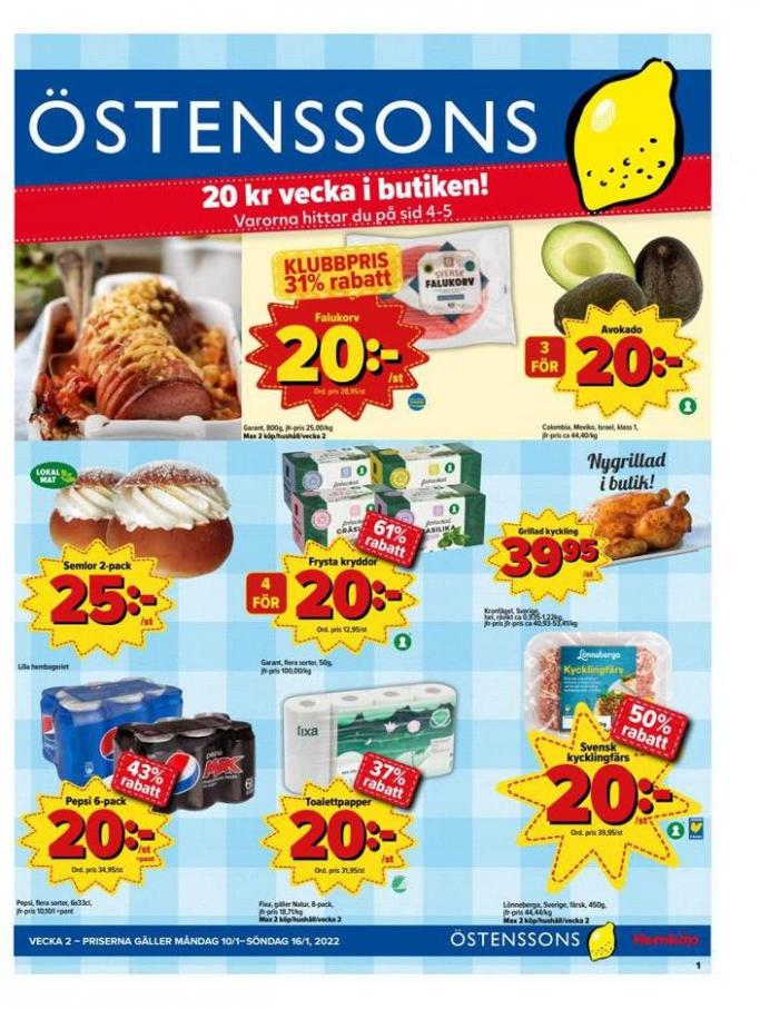 Veckans Erbjudanden Östenssons. Östenssons (2022-01-16-2022-01-16)