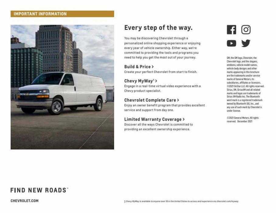 Chevrolet Express Cargo VAN 2022. Page 14