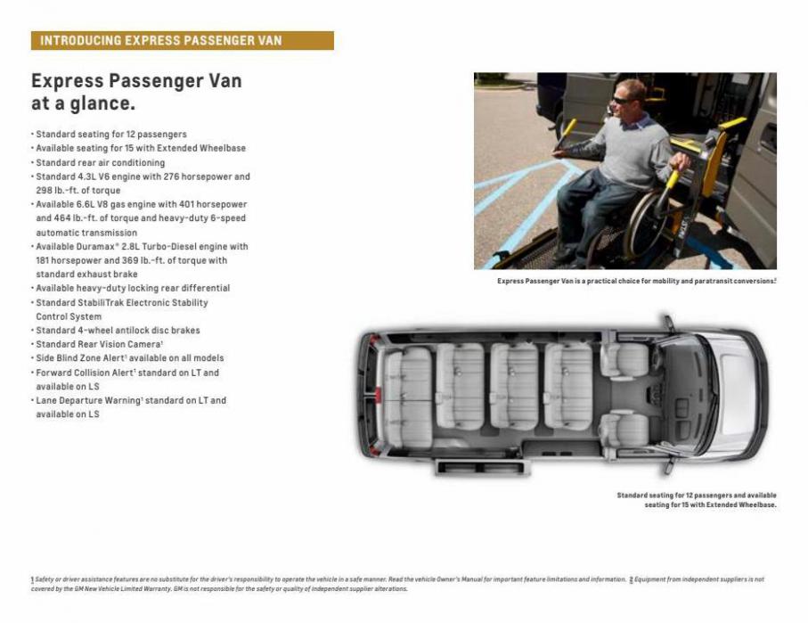 Chevrolet Express Passenger VAN 2022. Page 3