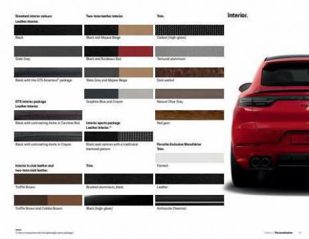 The new Cayenne GTS models. Page 43