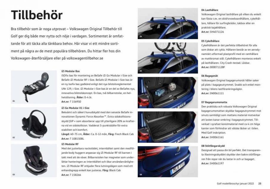 Volkswagen Golf 2022. Page 25