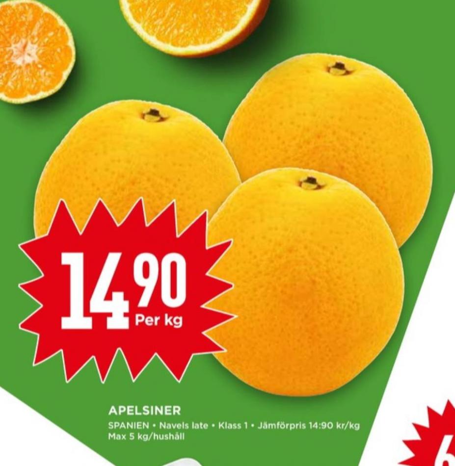 Apelsiner, Willys februari 2022