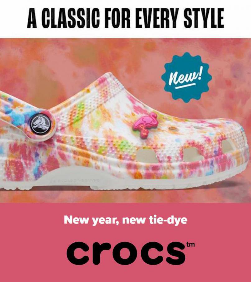 New tie-dye has touched down for 2022. Crocs (2022-03-28-2022-03-28)