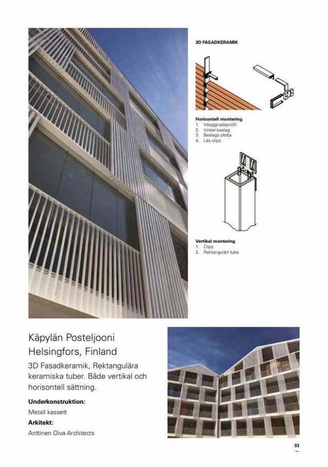 Svenska Kakel Fasad System. Page 33