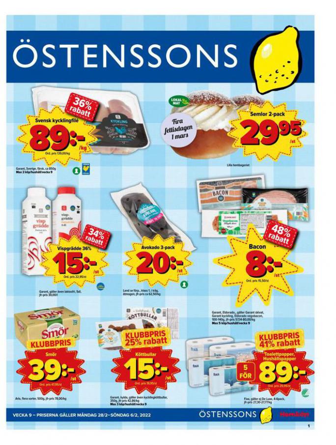 Veckans Erbjudanden Östenssons. Östenssons (2022-03-06-2022-03-06)