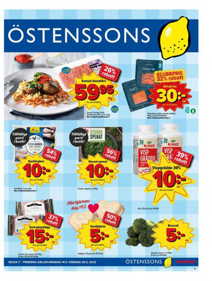 Veckans Erbjudanden Östenssons. Östenssons (2022-02-20-2022-02-20)