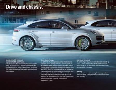 The new Cayenne Turbo S E-Hybrid models. Page 20