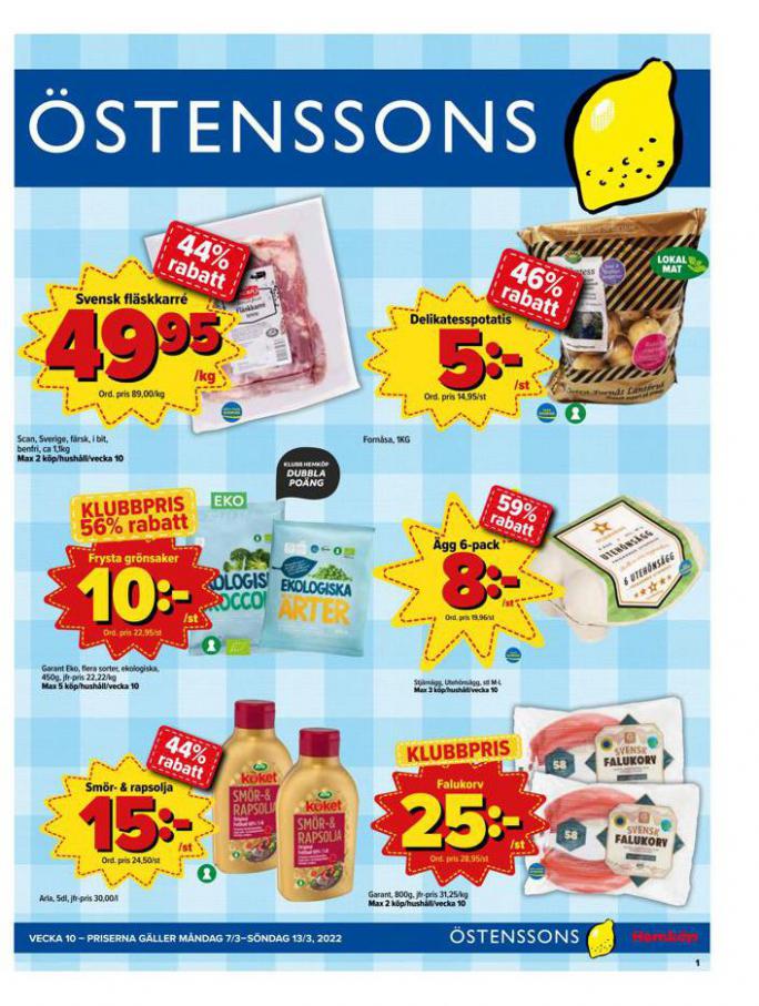 Veckans Erbjudanden Östenssons. Östenssons (2022-03-13-2022-03-13)