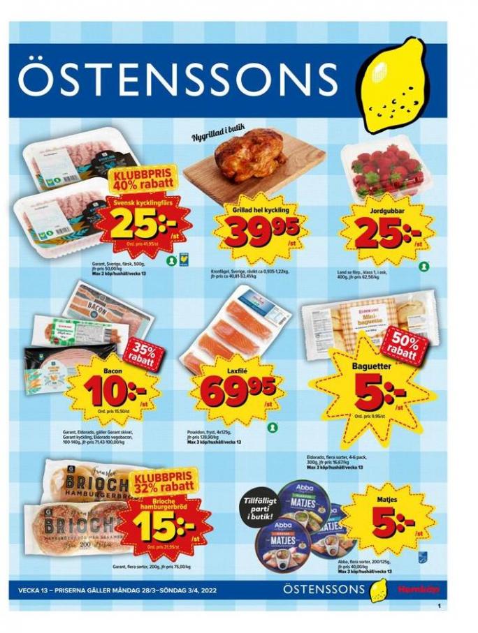 Veckans Erbjudanden Östenssons. Östenssons (2022-04-03-2022-04-03)