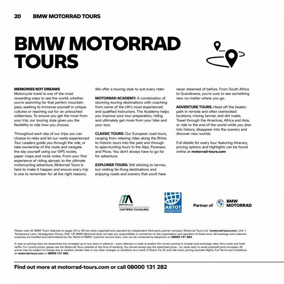 World of BMW Activity Brochure 2022. Page 20