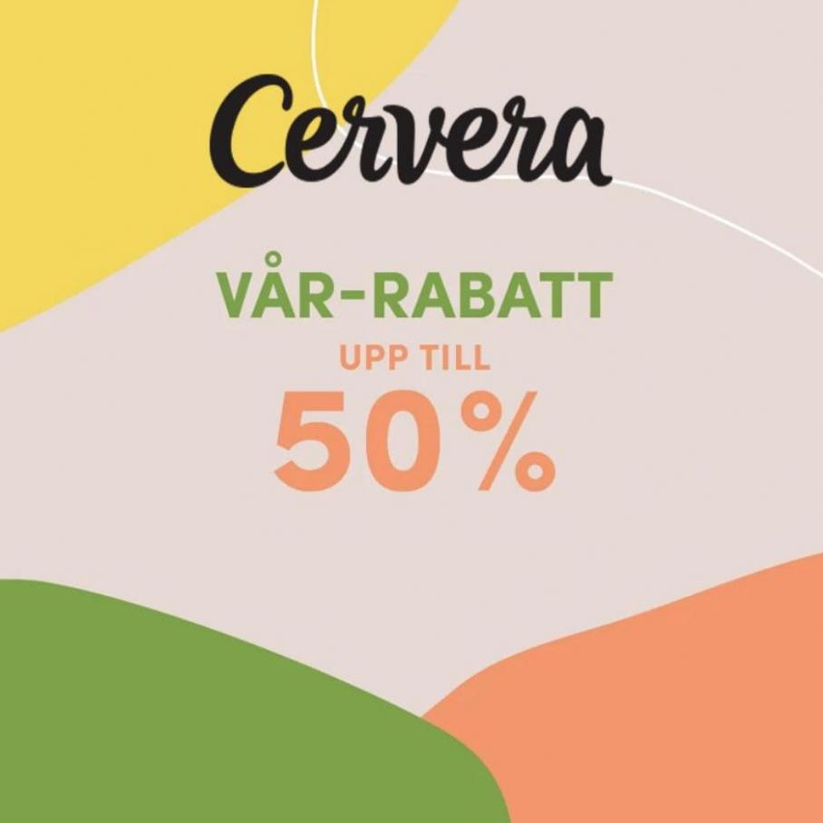 Vår-rabatt upp till 50%. Cervera (2022-04-11-2022-04-11)
