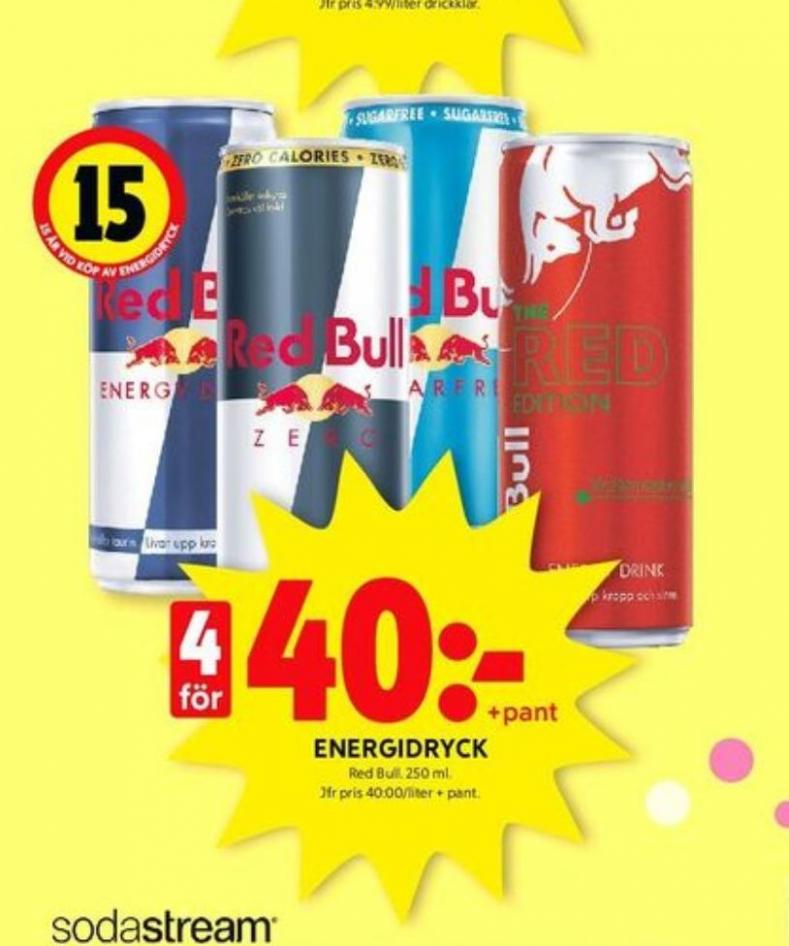 Red Bull Red Edition, Energidryck, ICA Kvantum april 2022