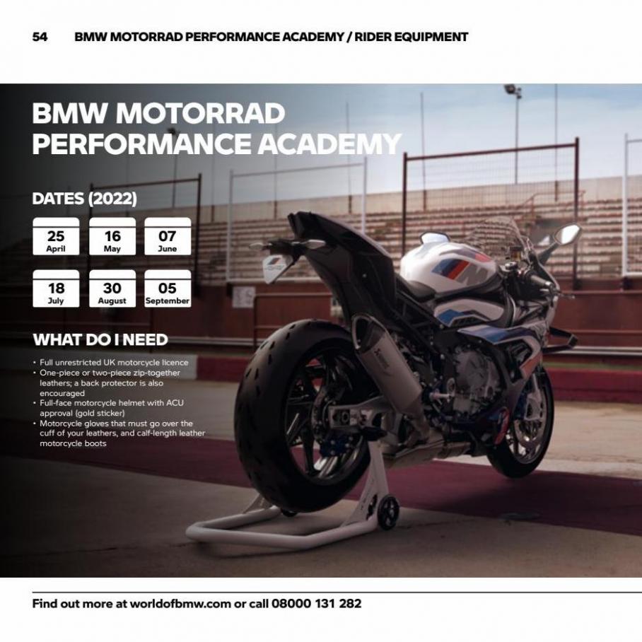 World of BMW Activity Brochure 2022. Page 54