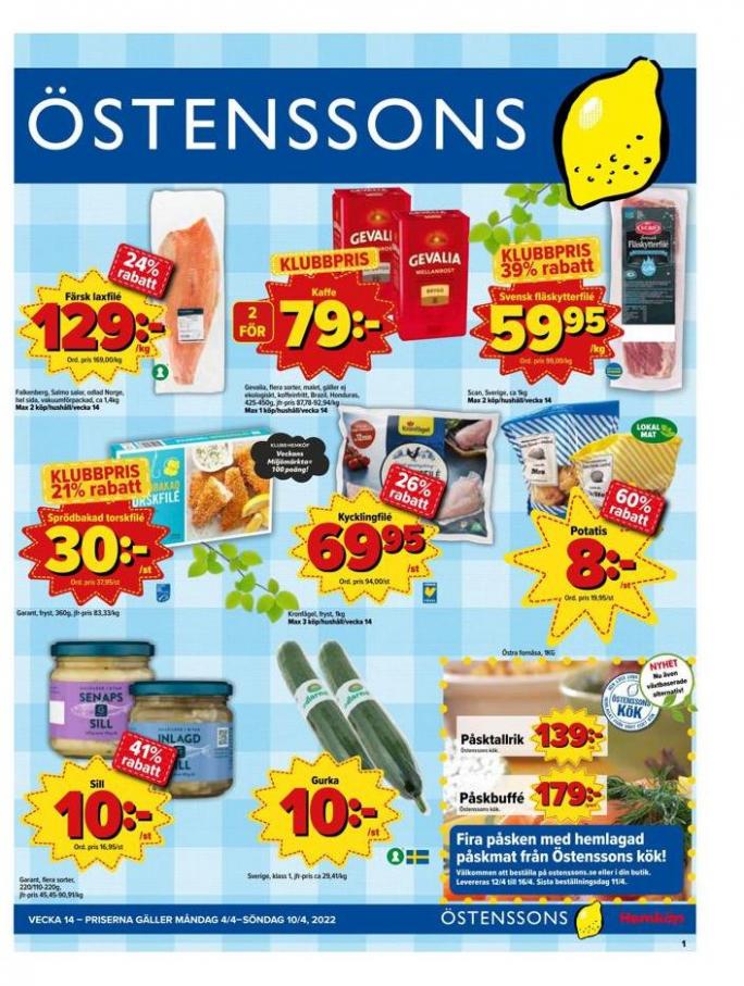 Veckans Erbjudanden Östenssons. Östenssons (2022-04-10-2022-04-10)