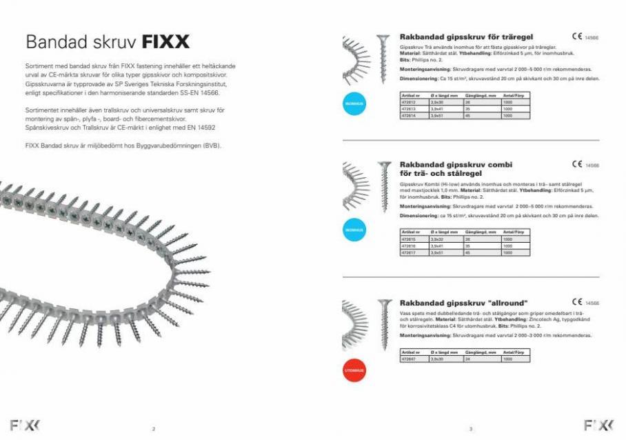 FIXX Bandad skruv-broschyr. Page 2