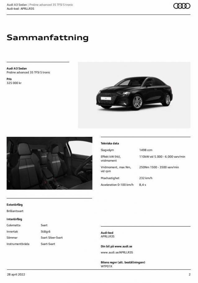 Audi A3 Sedan. Page 2