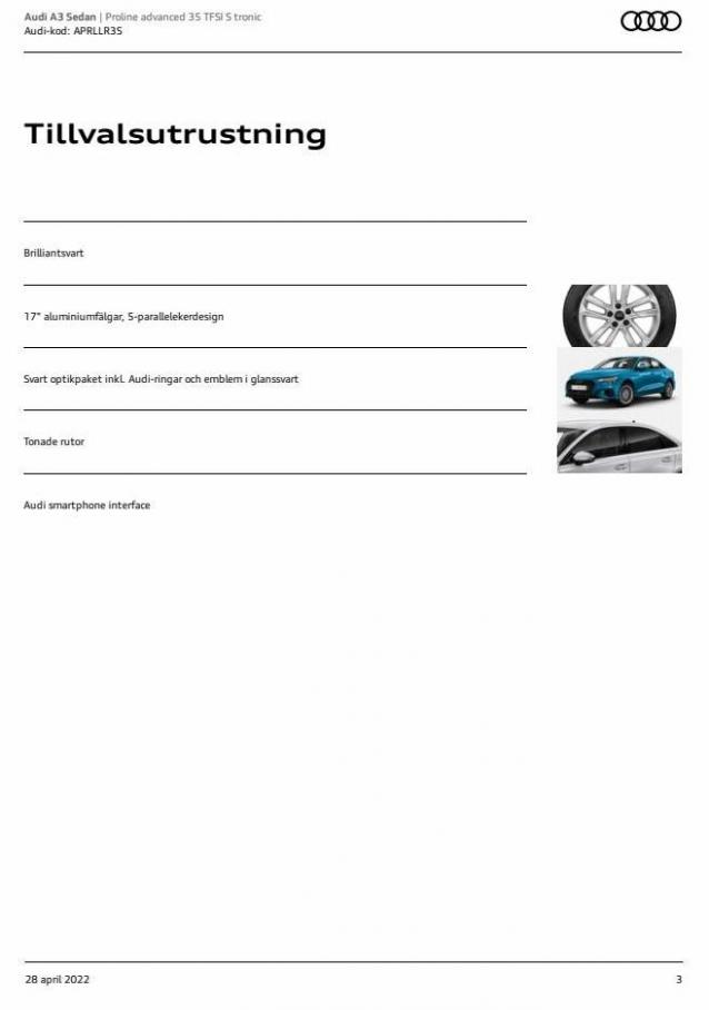 Audi A3 Sedan. Page 3