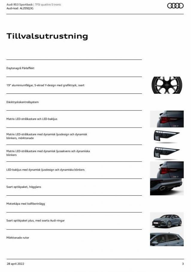 Audi RS 3 Sportback. Page 3