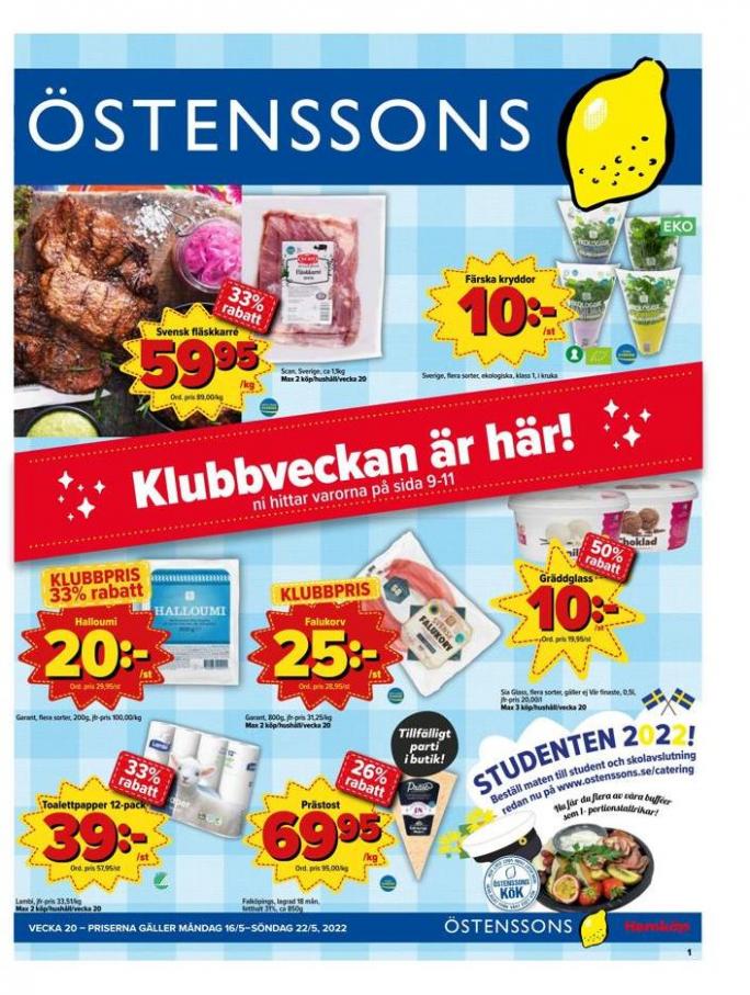 Veckans Erbjudanden Östenssons. Östenssons (2022-05-22-2022-05-22)