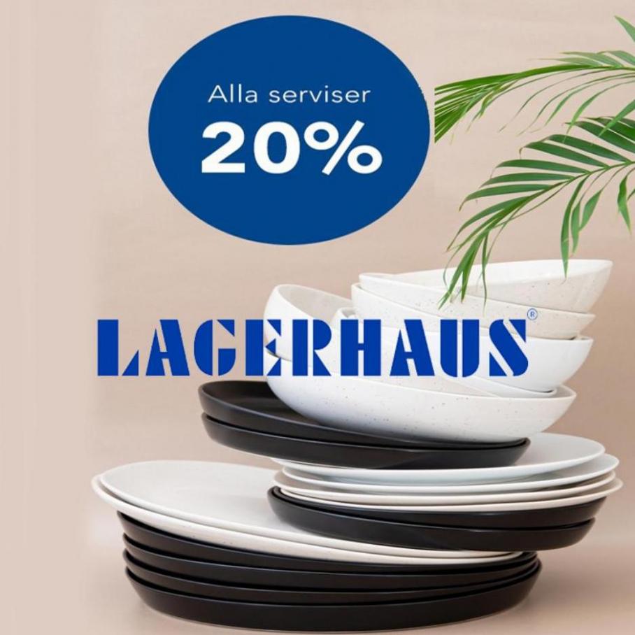 Alla serviser 20%. Lagerhaus (2022-05-08-2022-05-08)