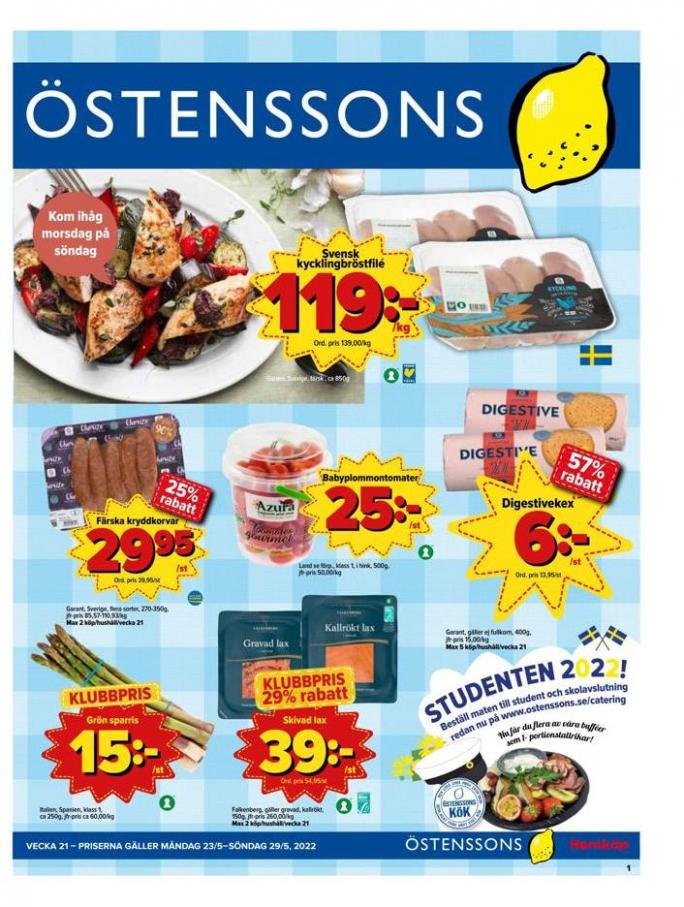 Veckans Erbjudanden Östenssons. Östenssons (2022-05-29-2022-05-29)