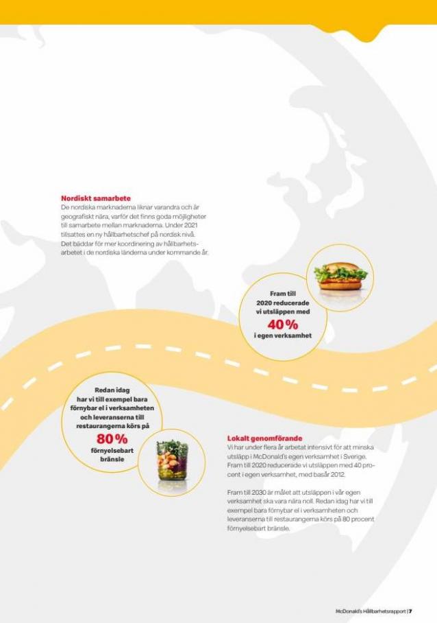 McDonald’s Hållbarhetsrapport 2021. Page 7