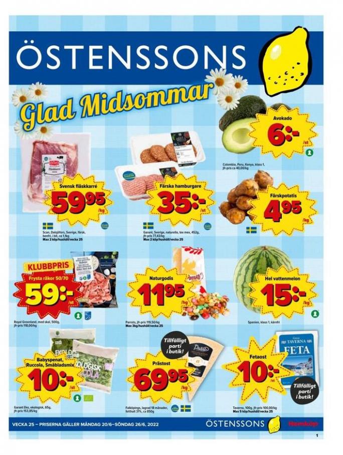 Veckans Erbjudanden Östenssons. Östenssons (2022-06-26-2022-06-26)