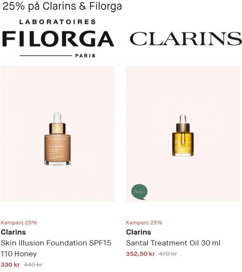 25% på Clarins & Filorga. Page 13