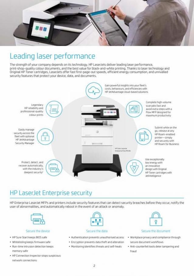 HP LaserJet MFPs and printers. Page 2