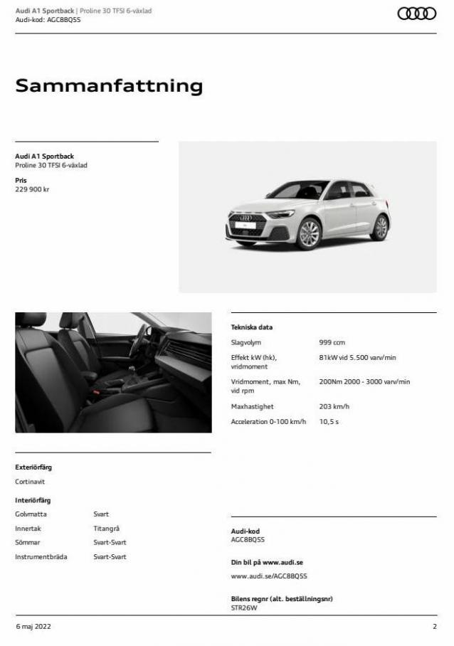 Audi A1 Sportback. Page 2