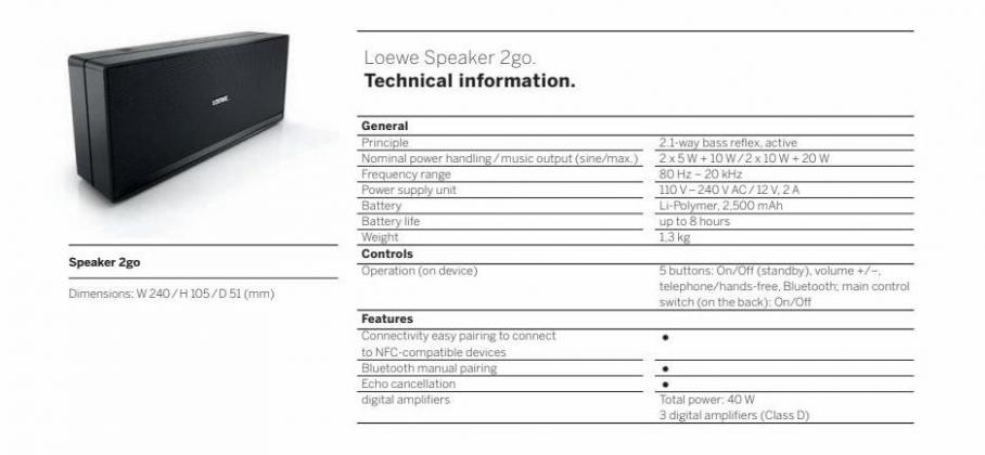 Loewe Speaker 2go.. Page 20