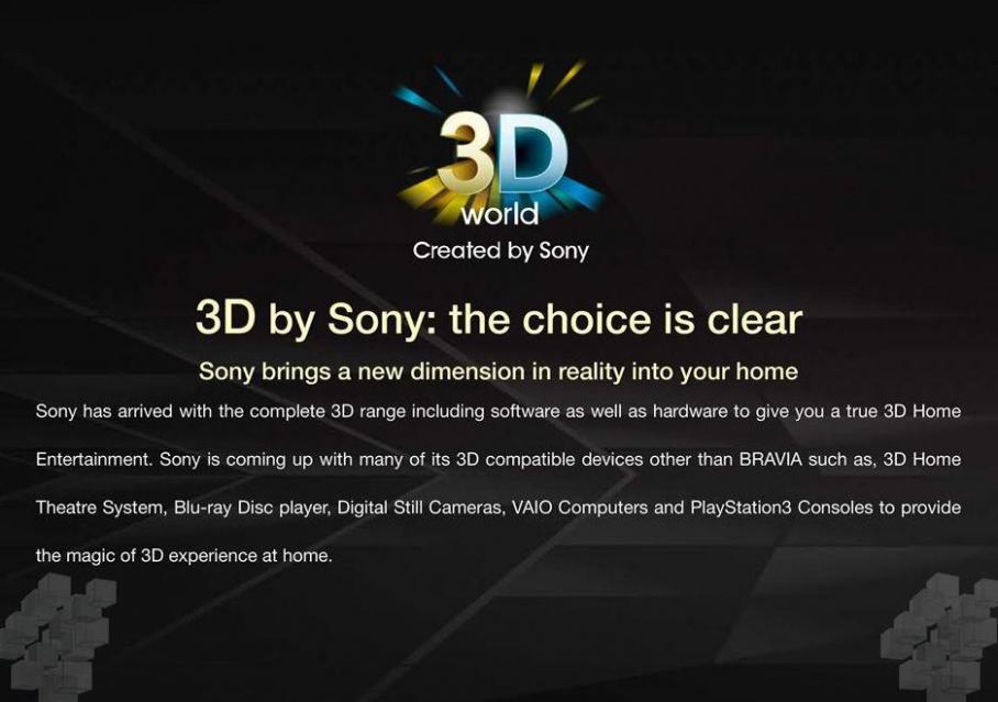 Sony 3D Catalogue. Page 2