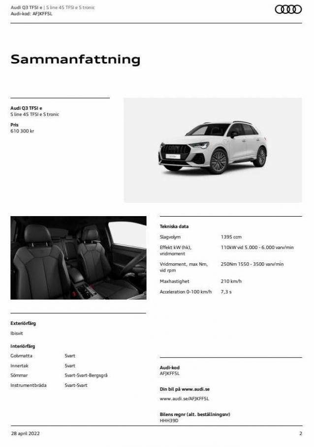 Audi Q3 TFSI e. Page 2