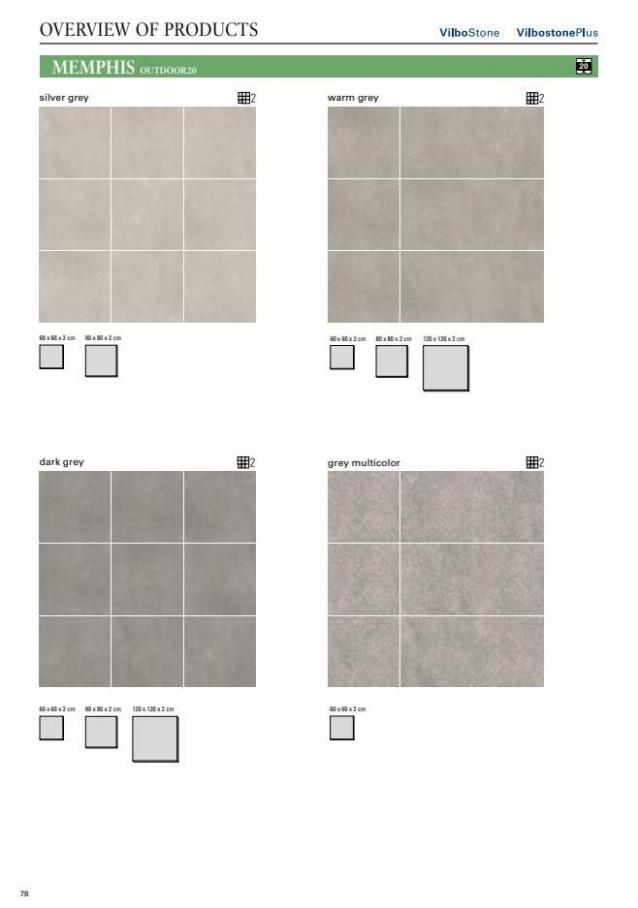 Tiles Outdoor areas. Page 78