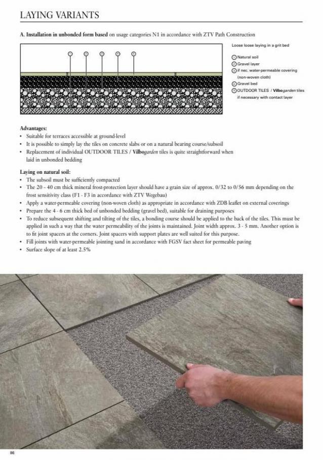 Tiles Outdoor areas. Page 86