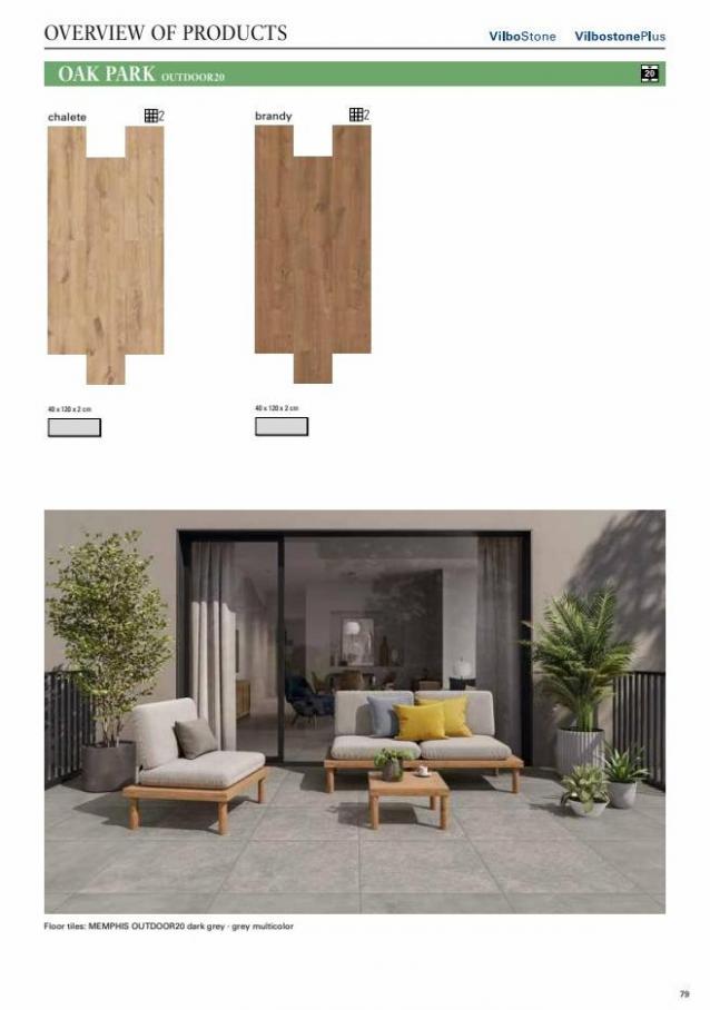 Tiles Outdoor areas. Page 79