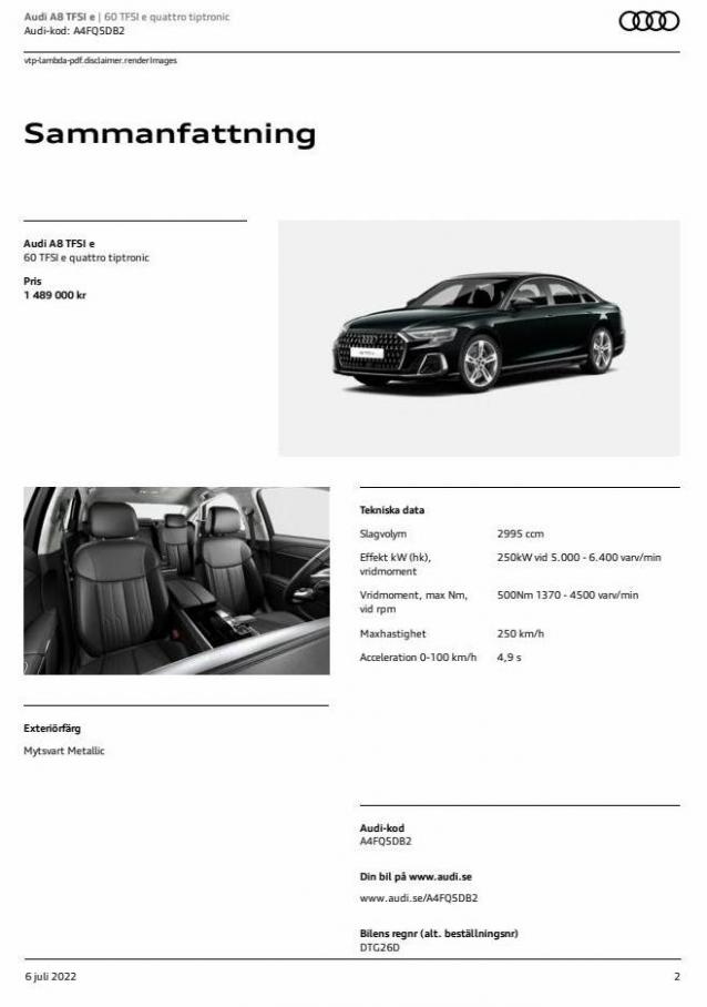 Audi A8 TFSI e. Page 2