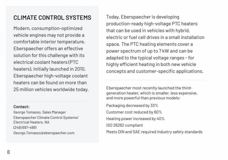 Eberspaecher Automotive Controls. Page 8