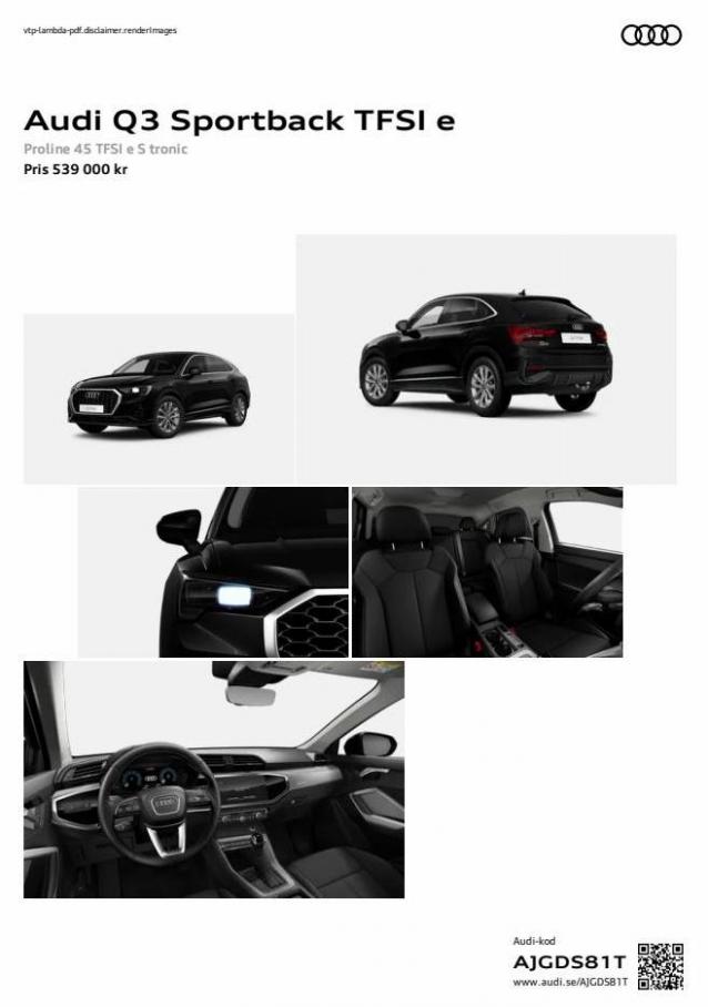 Audi Q3 Sportback TFSI e. Page 1