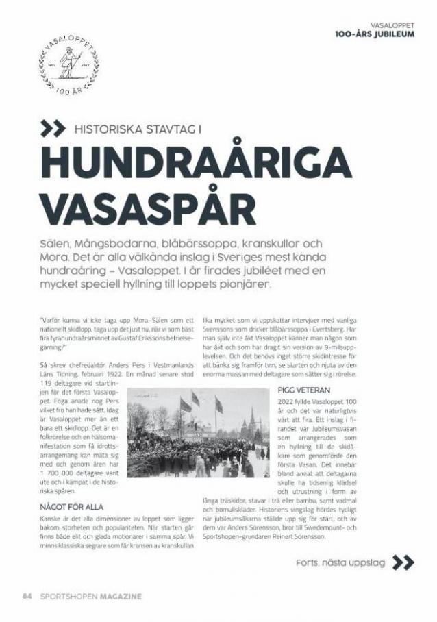 Sportshopen Magazine 2022. Page 84