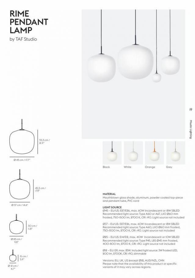 Muuto Lighting Catalog 2022. Page 21