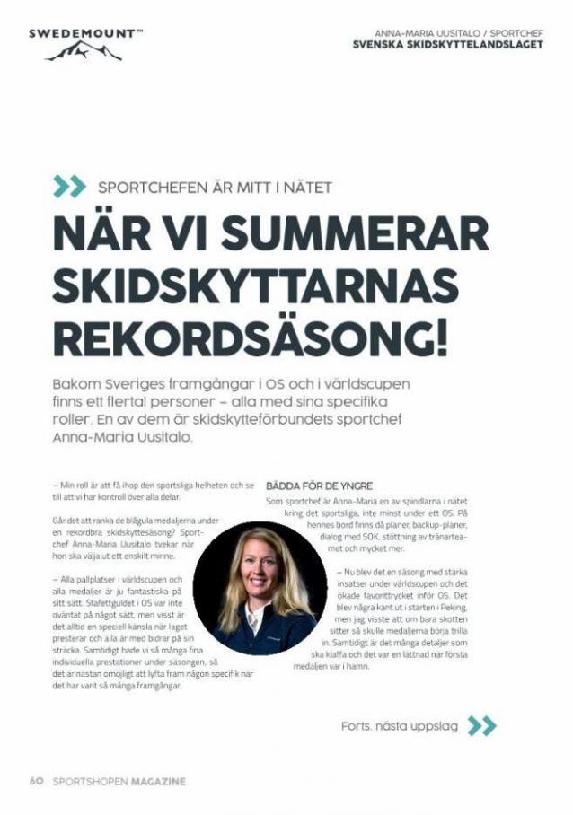 Sportshopen Magazine 2022. Page 60