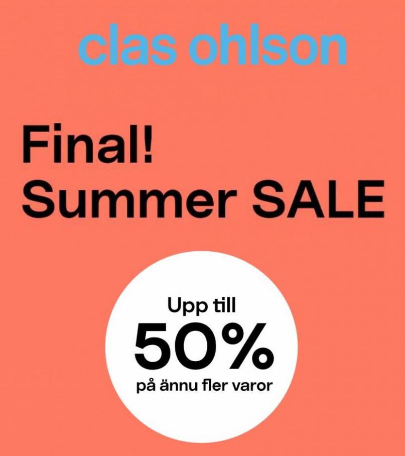 Final! Summer Sale. Clas Ohlson (2022-09-24-2022-09-24)