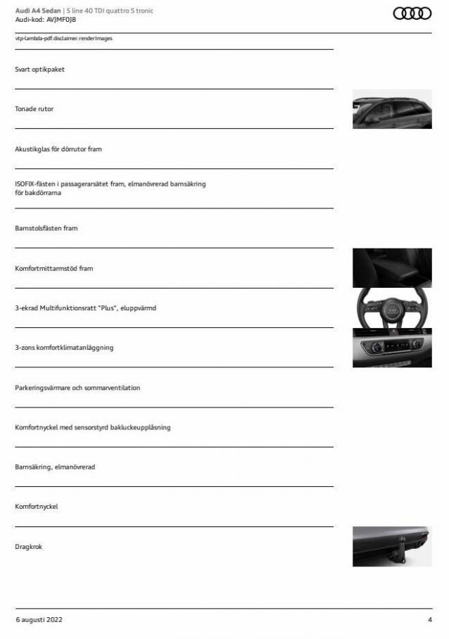 Audi A4 Sedan. Page 4