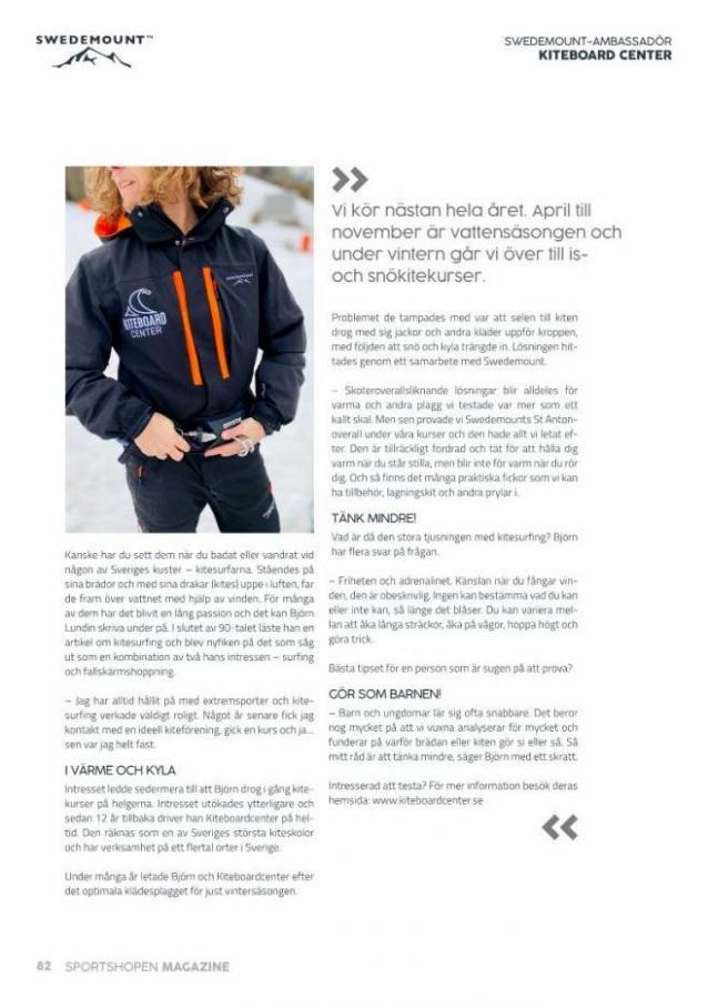 Sportshopen Magazine 2022. Page 82