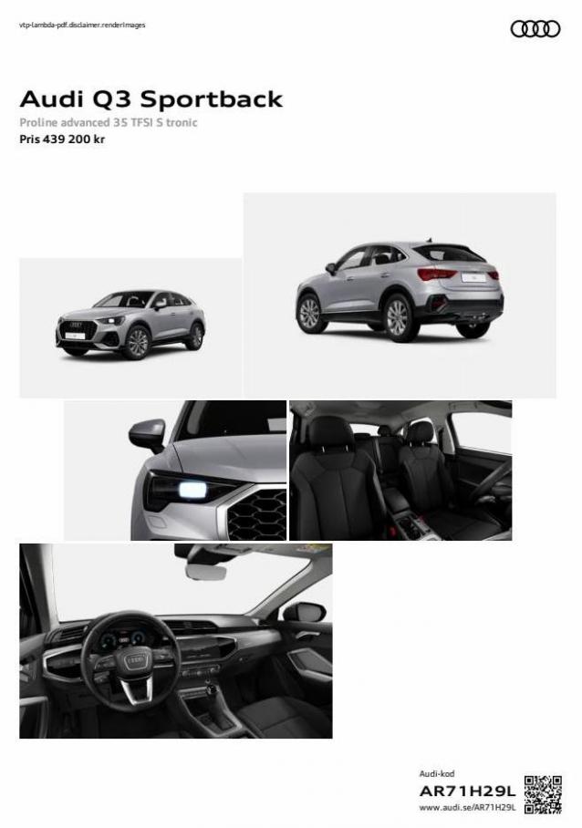Audi Q3 Sportback. Page 1