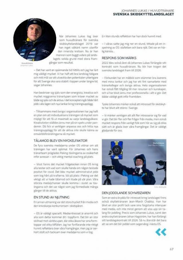Sportshopen Magazine 2022. Page 67