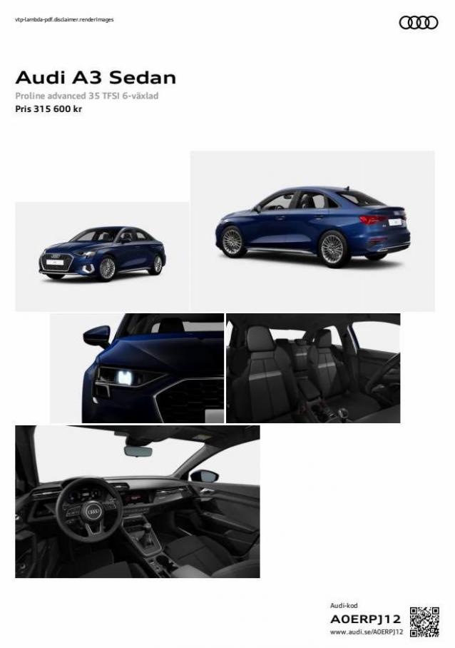 Audi A3 Sedan. Page 1